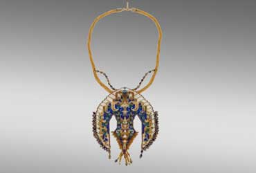 Sharmini Wirasekara Ram's Head Necklace beadwork artist