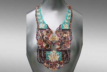 Sharmini Wirasekara LOTUS Necklace beadwork artist